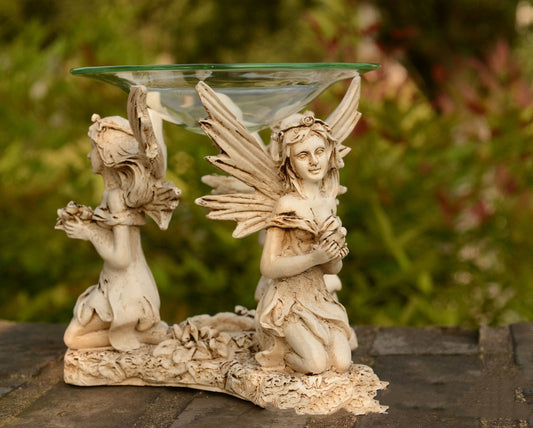 Home Romantic Angel Incense Burner Decoration Essential Oil Lamp