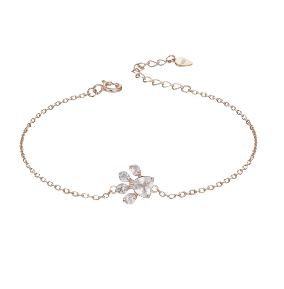 Cat Paws Rose Gold Bracelet