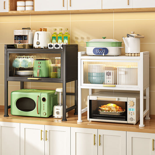Kitchen Storage Cabinet Microwave Oven Shelf