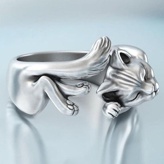Beautiful Adjustable Cat Body Ring