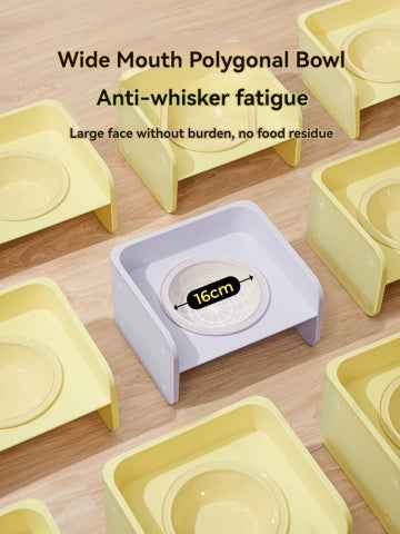 Pet square dish rack bowl