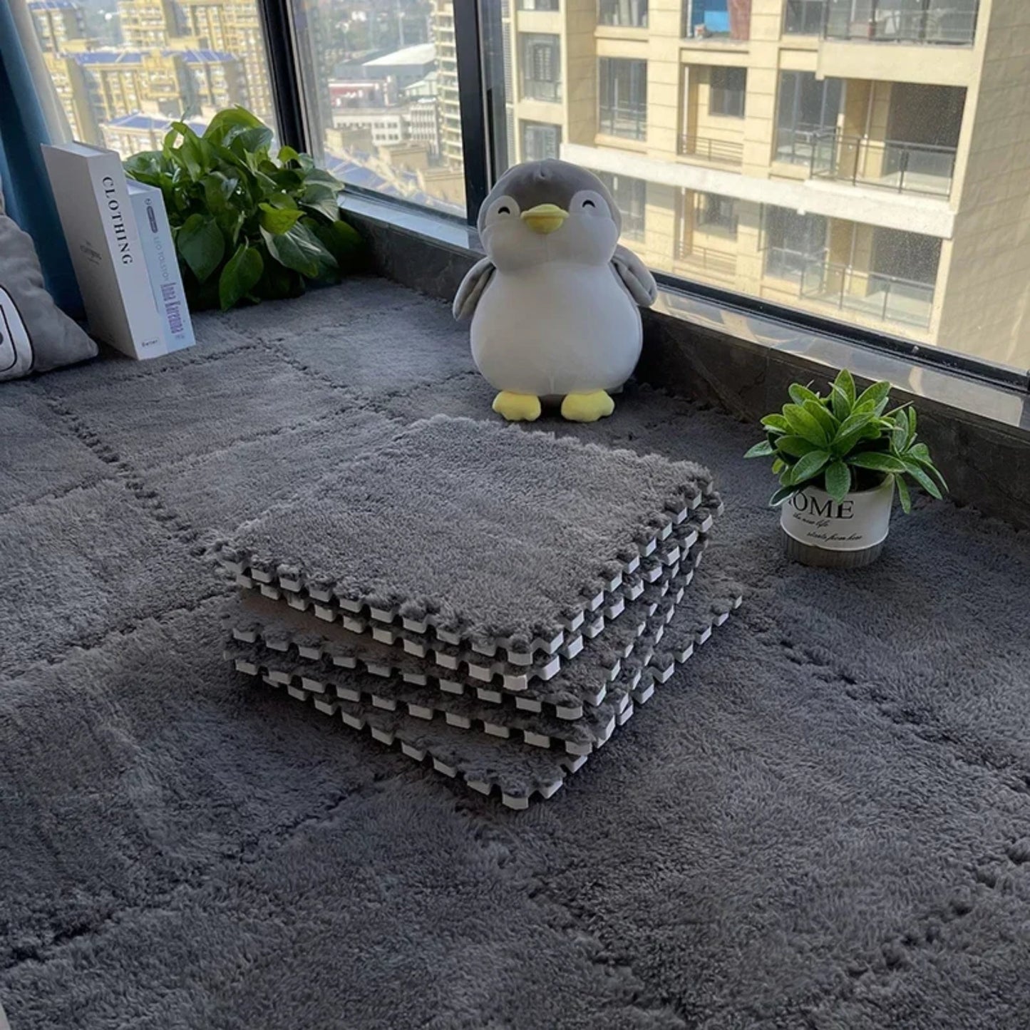 20 Pieces Plush Puzzle Foam Floor Mat