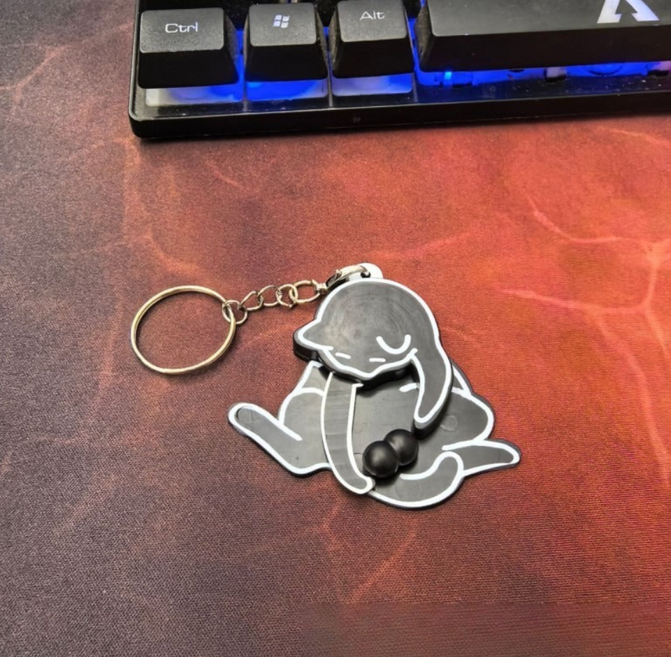 Funny Cat Keychain