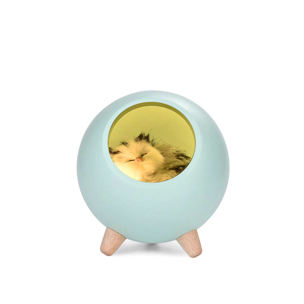 Kitten night light, Cat napping lamp