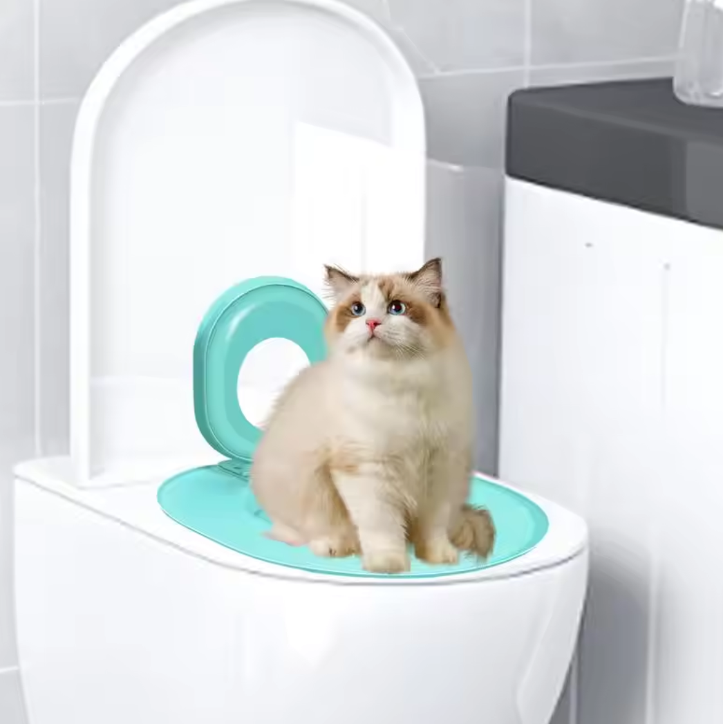 Cat Toilet Training Seat – Easy Potty Trainer for Cats | No More Litter Box Mess