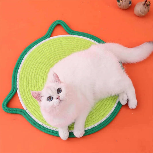 Handmade hemp rope cat scratching board - Cute Pet Story