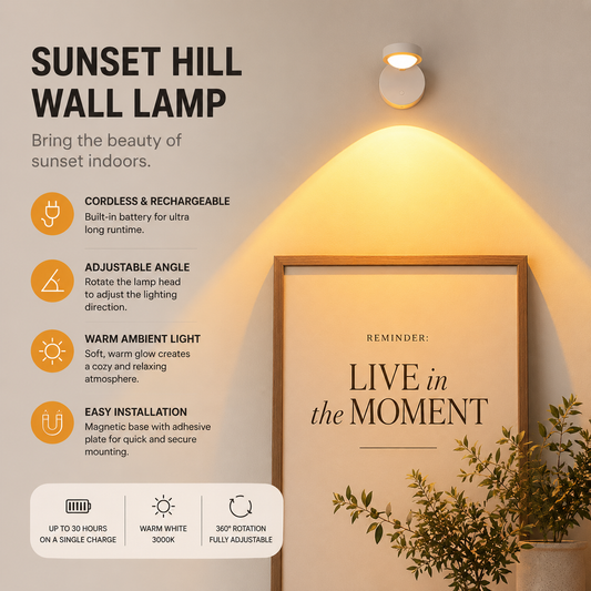 Magnetic Rechargeable Sunset Wall Lamp