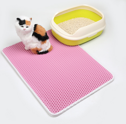 Pet Cat Litter Mat Pet Supplies EVA Double Cat Litter Mat - Cute Pet Story