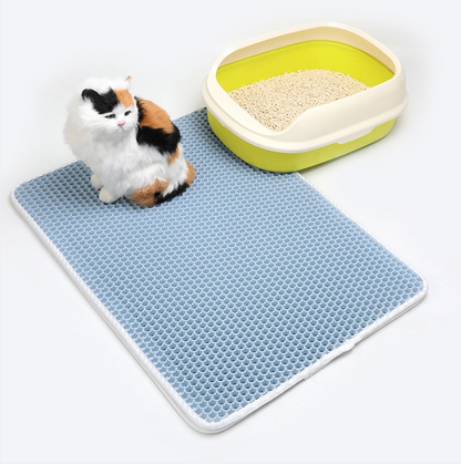 Pet Cat Litter Mat Pet Supplies EVA Double Cat Litter Mat - Cute Pet Story