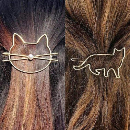 Gorgeous Kitty Hair Clips