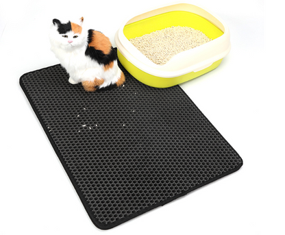 Pet Cat Litter Mat Pet Supplies EVA Double Cat Litter Mat - Cute Pet Story
