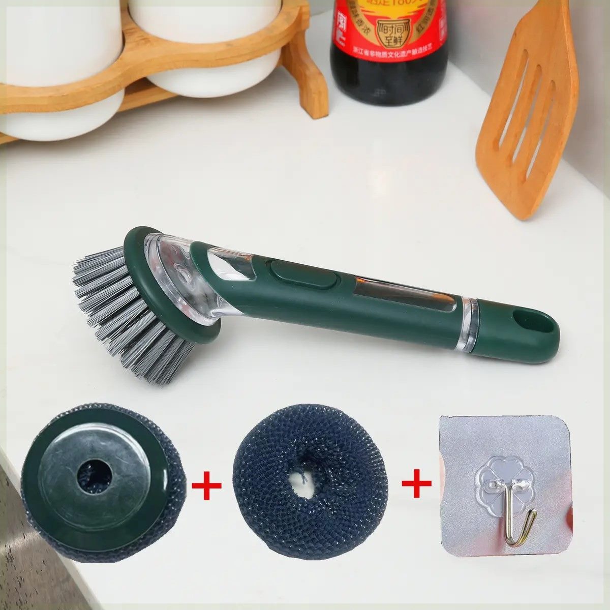 Long Handled Liquid Washing Pot Brush