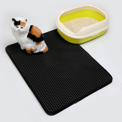 Pet Cat Litter Mat Pet Supplies EVA Double Cat Litter Mat - Cute Pet Story
