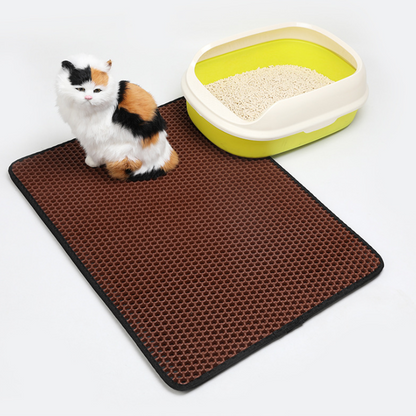 Pet Cat Litter Mat Pet Supplies EVA Double Cat Litter Mat - Cute Pet Story
