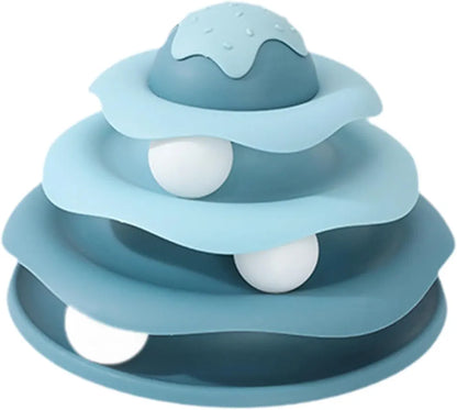 4-Layer Spinning Ball Interactive Cat Toy