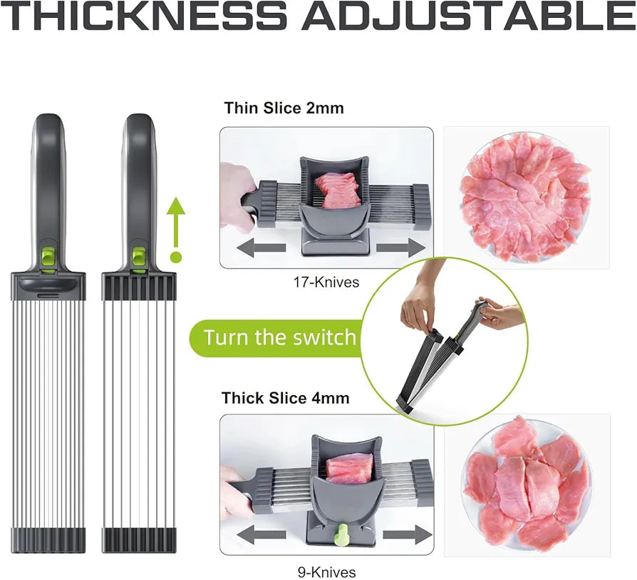 Multi functional meat slicer
