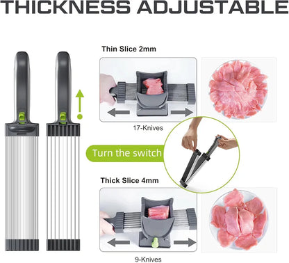 Multi functional meat slicer