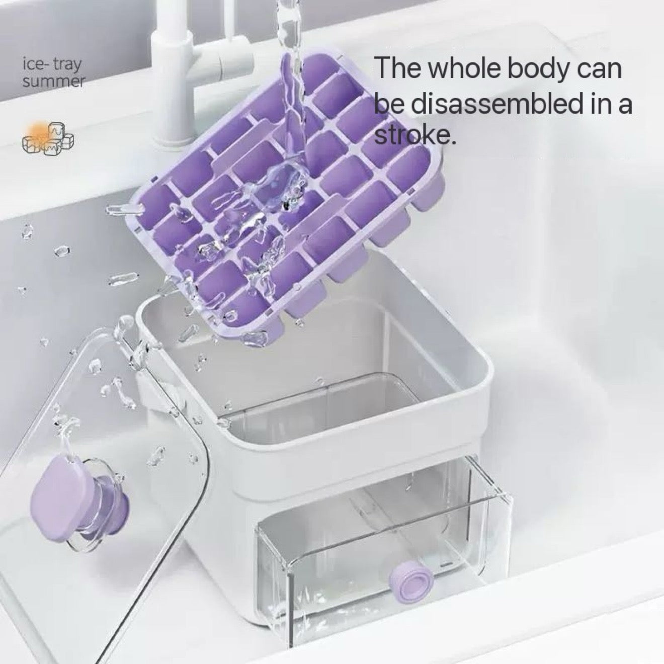 Press & Pop Ice Cube Tray