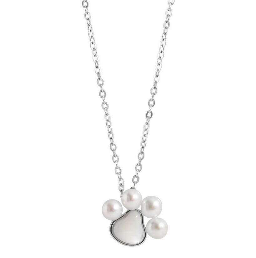 Beautiful Paw Pearl Necklace