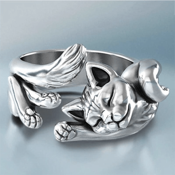 Beautiful Adjustable Cat Body Ring