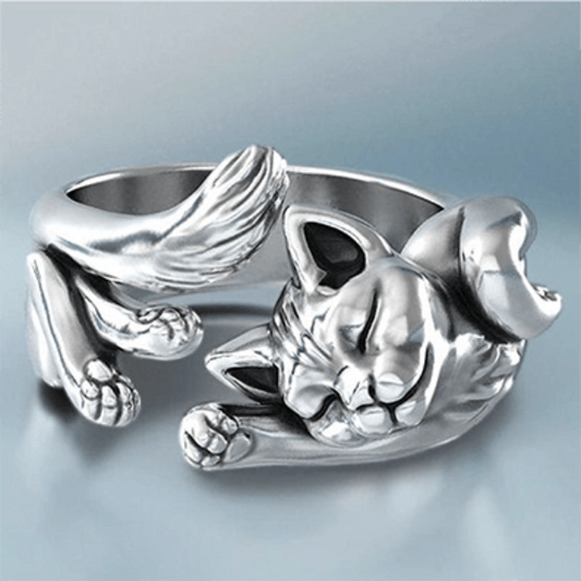 Beautiful Adjustable Cat Body Ring