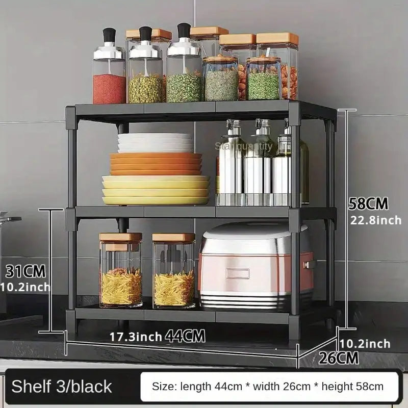 Kitchen Multi-layer Versatile Storage Rack