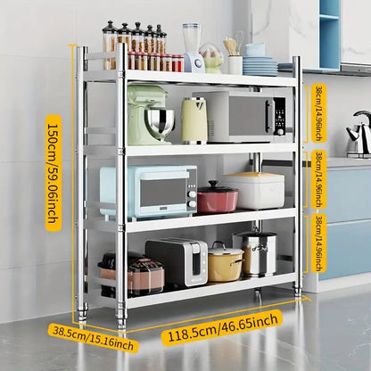 Kitchen Four-Layer Microwave Oven And Oven Storage Rack
