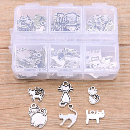 60Pcs Cat Pendant Kit Box