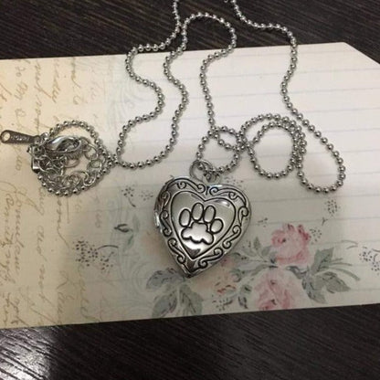 Photo Frame Memory Locket with Cat Paw