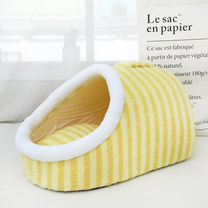 Cat Beds for Indoor Cats,Cute Slipper Cat Bed Cave