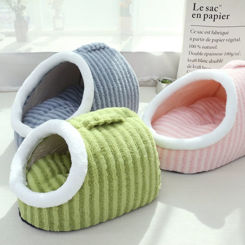Cat Beds for Indoor Cats,Cute Slipper Cat Bed Cave