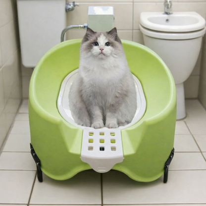 Luxury Automatic Flushing Cat Toilet