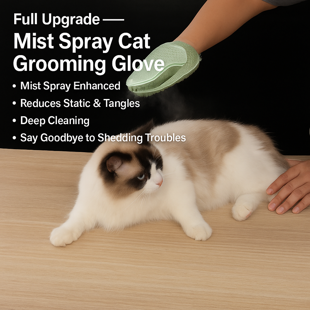 3 in 1 Cat Grooming Spray Glove