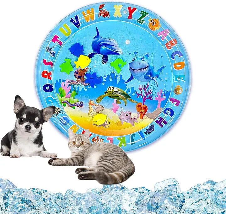 Cat water play mat cat water bed
