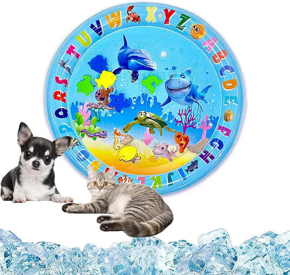 Cat water play mat cat water bed