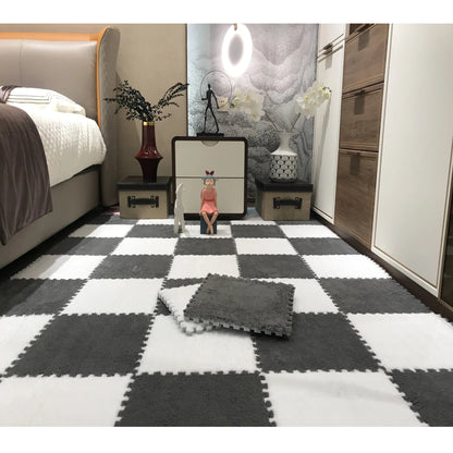 20 Pieces Plush Puzzle Foam Floor Mat