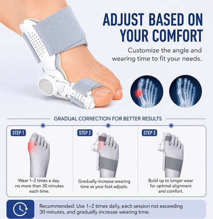 Adjustable Big Toe Separator & Corrector – Day & Night Use