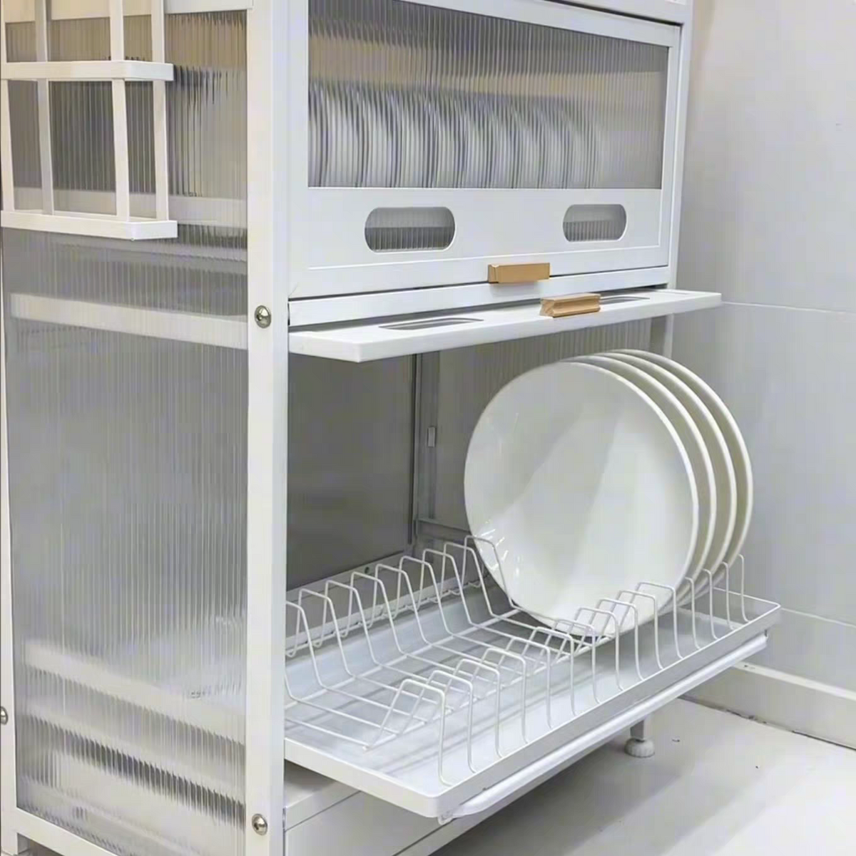 Multi-Function Kitchen Dish Storage Cabinet