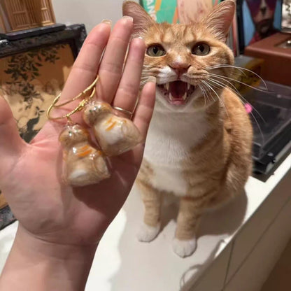 Cat Hair Keepsake Capsule Pendant Keychain