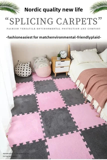 20 Pieces Plush Puzzle Foam Floor Mat