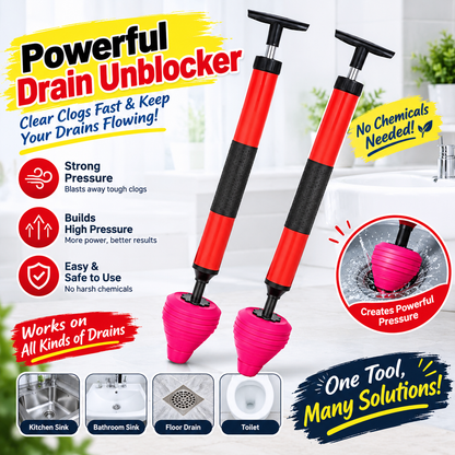 High-Pressure Toilet & Drain Unclogger