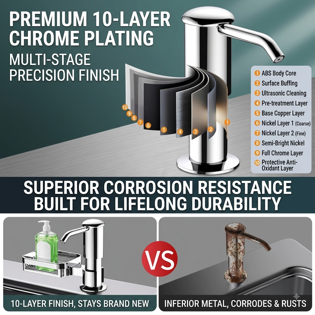 Kitchen Sink Soap Dispenser Pump