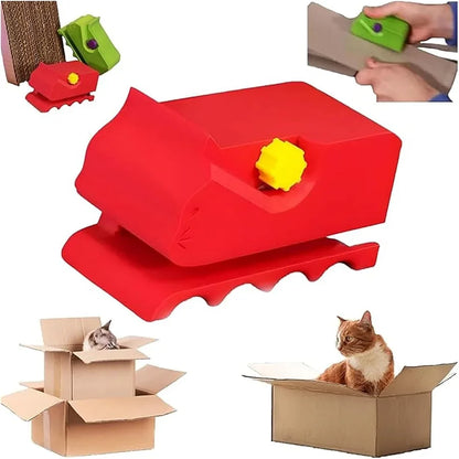 Cardboard Strip Cutter for Cat Scratchers - Safe Shredding Tool to Make DIY Scratching Pads | Recycled Cardboard Craft Tool