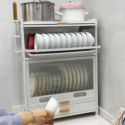 Multi-Function Kitchen Dish Storage Cabinet