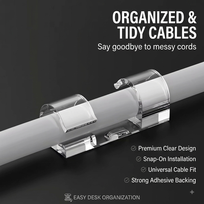 Adhesive Cable & Power Strip Clips.