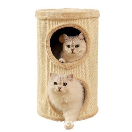 3-in-1 Cozy Cat Cave Bed – Multi-Cat Hideaway & Sleeping House