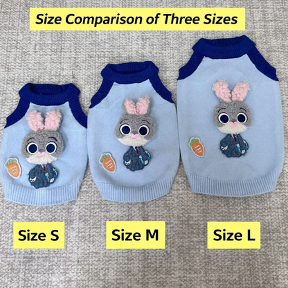 Cute Halter Neck Dog Sweater – Core-Spun Yarn Winter Outfit for Small Dogs & Cats