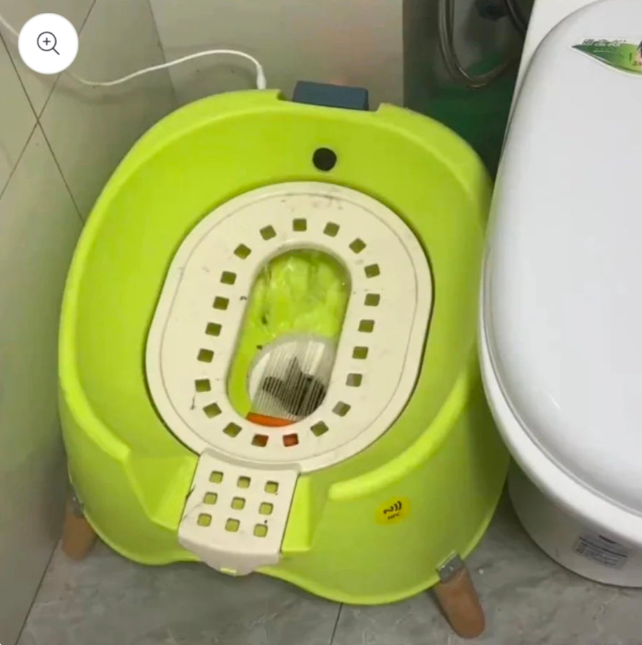 Luxury Automatic Flushing Cat Toilet
