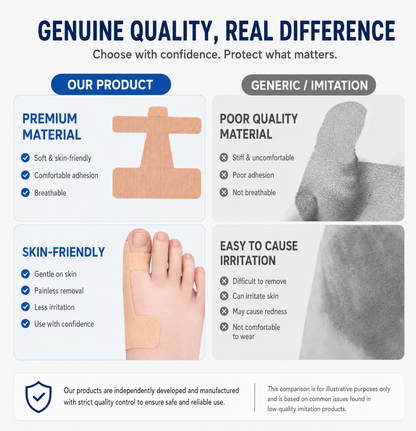 Toe Alignment Corrector Tape
Bunion Relief & Big Toe Support Brace