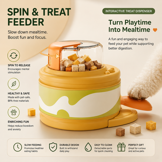 Interactive Pet Treat Launcher Toy